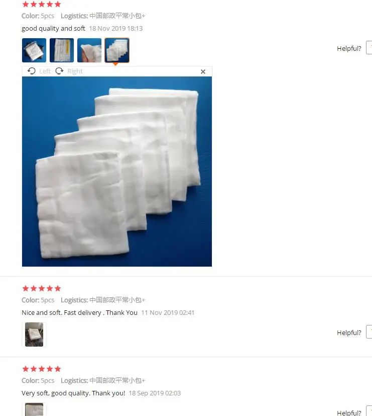 5 шт./лот подгузники из 100% хлопка для новорожденных 60x50 см мягкие моющиеся детские