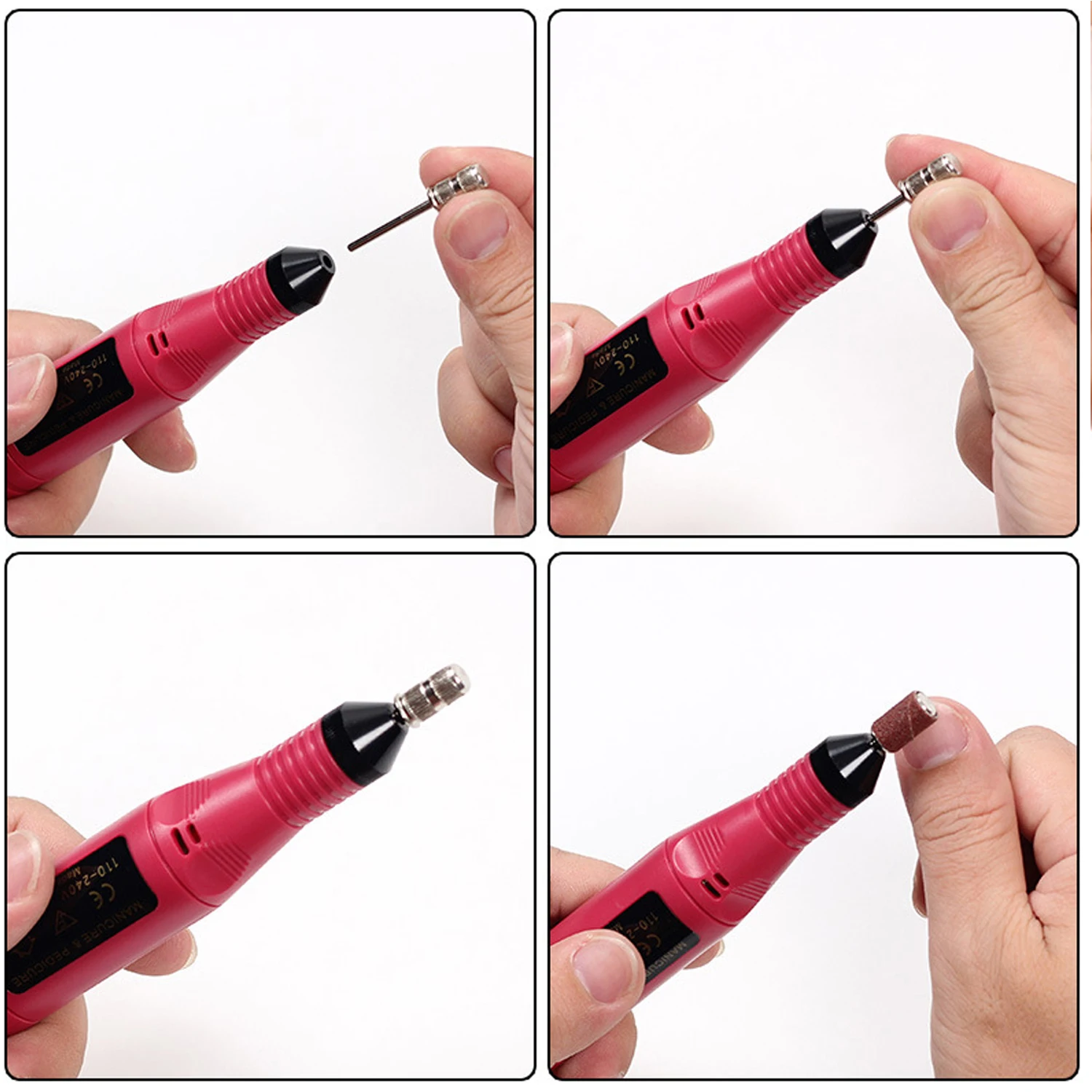 1 Набор Мини USB Электрический Фрезер для ногтей сверлильный станок с 6 шт. сменных