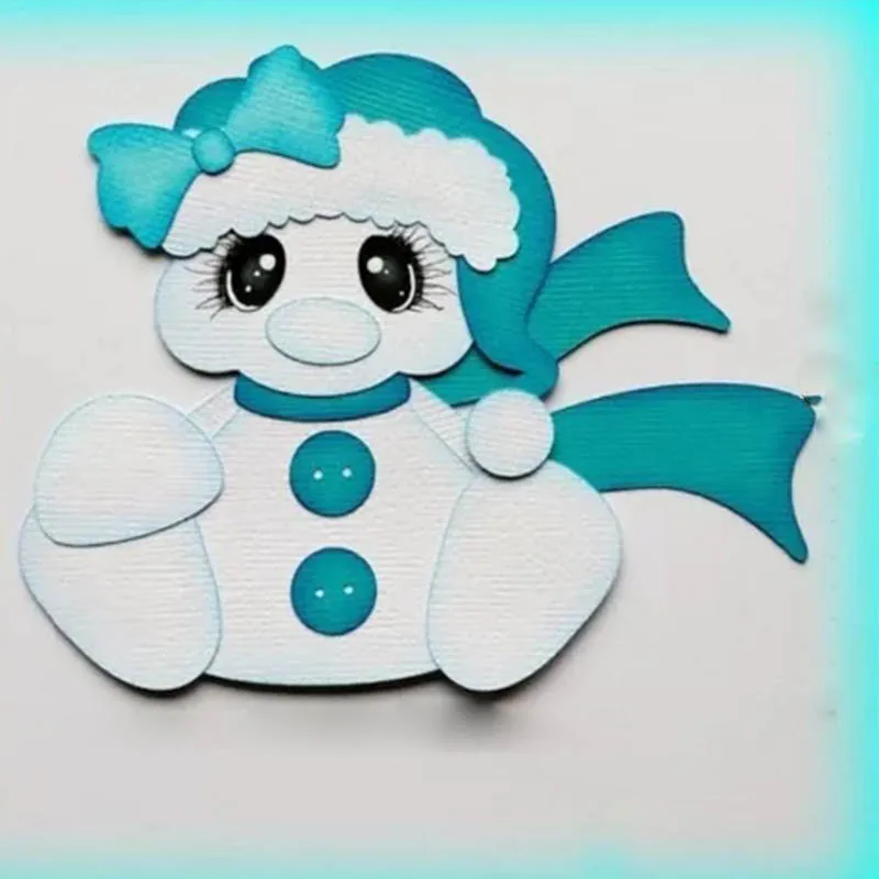 

Cute snowman Metal Cutting Dies Stencil Scrapbook Album Embossing For Gift Card Making Handcrafts 2019 new