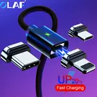 Магнитный зарядный кабель Olaf, адаптер с разъемом lightningMicro USBType C для Iphone, магнитные кабели для быстрой зарядки мобильный телефон