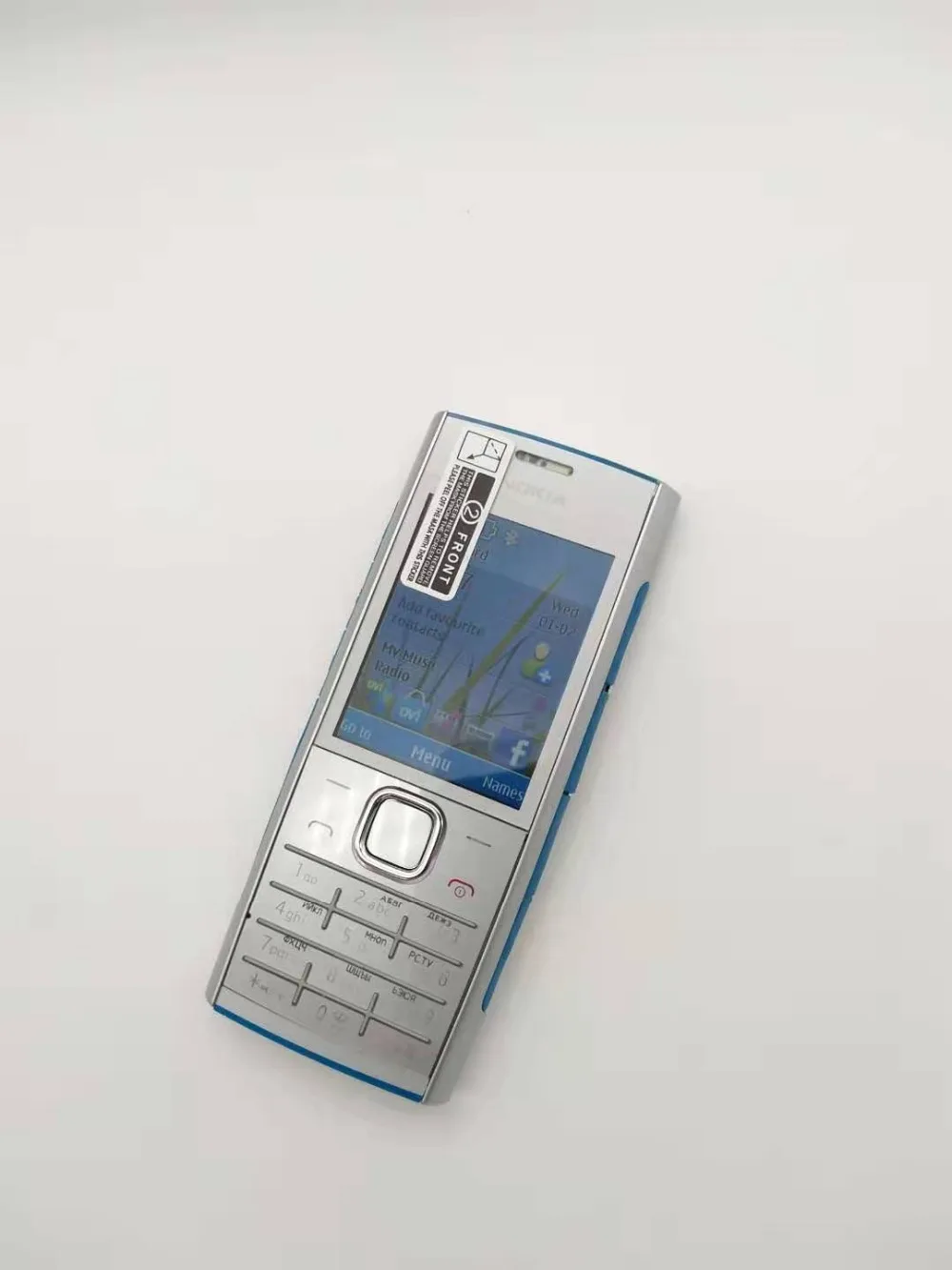 Unlokced Nokia X2 X2-00 Bluetooth FM JAVA 5MP разблокированный мобильный телефон с английской/русской/Иврит/Арабской клавиатурой