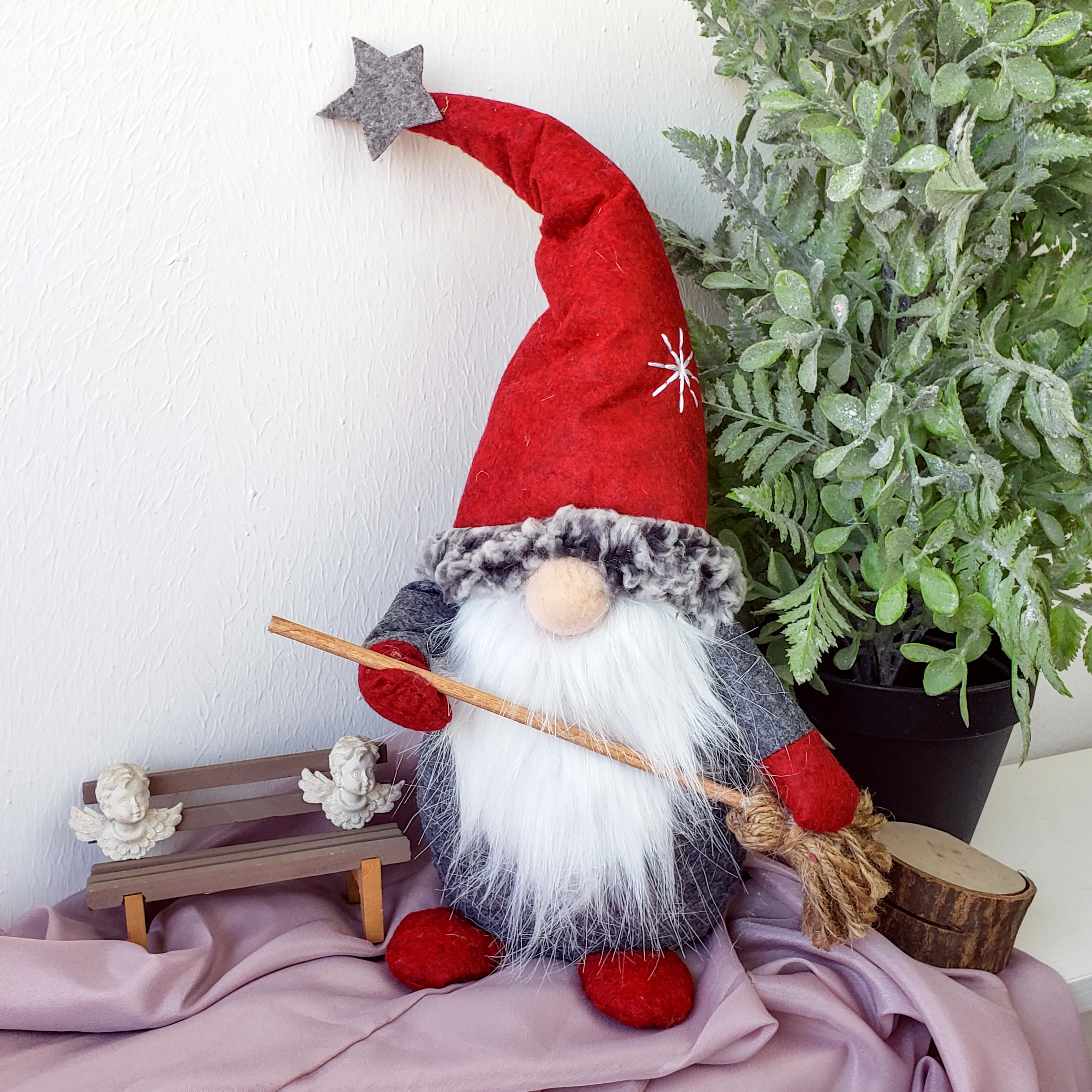 Рождественское украшение креативная Рождественская Кукла без лица стоящая