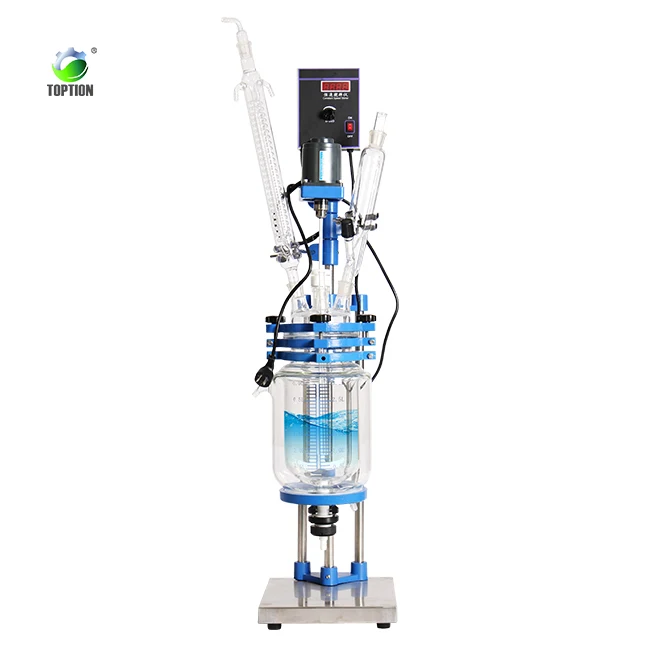 

glass reactor manufacturer mini glass reactor jacketed double layer jacket glass reactor lab