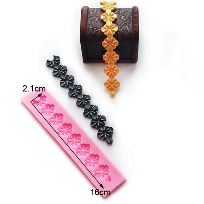 Силиконовая форма с соединенными цветами искусственная для хлеба мусса десерта