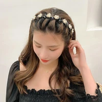 alice pearls elegant hairbands for women double bangs claws headband hoop hairstyle make up hairpins fashion hair accessories