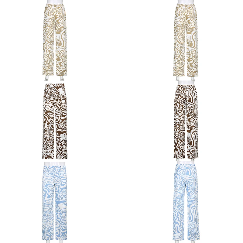 

zebra pattern women's straight pants, high waist loose casual wear, Harajuku Y2K style, 2020 korean style hot pants