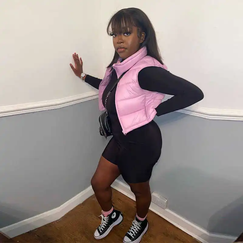 

ICCLEK 2021 new women's casual simple cotton vest loose and thin solid color sleeveless jacket