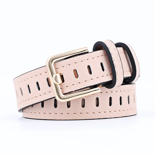 New womens belt fashion trend Retro Leather Belt women alloy multi color versatile cattle belt2021New