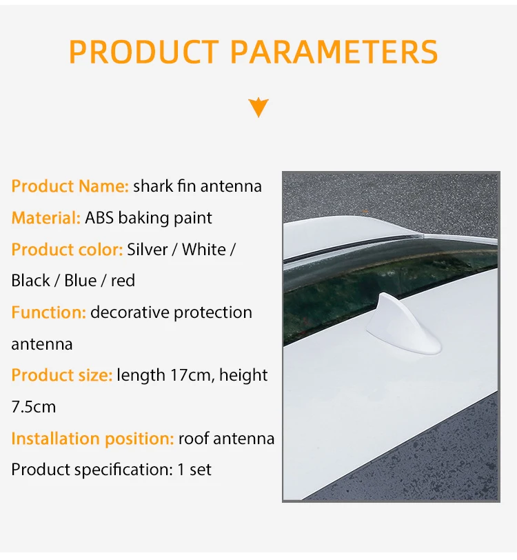 Универсальная автомобильная антенна акулы Авто Внешняя крыша плавник FM/AM