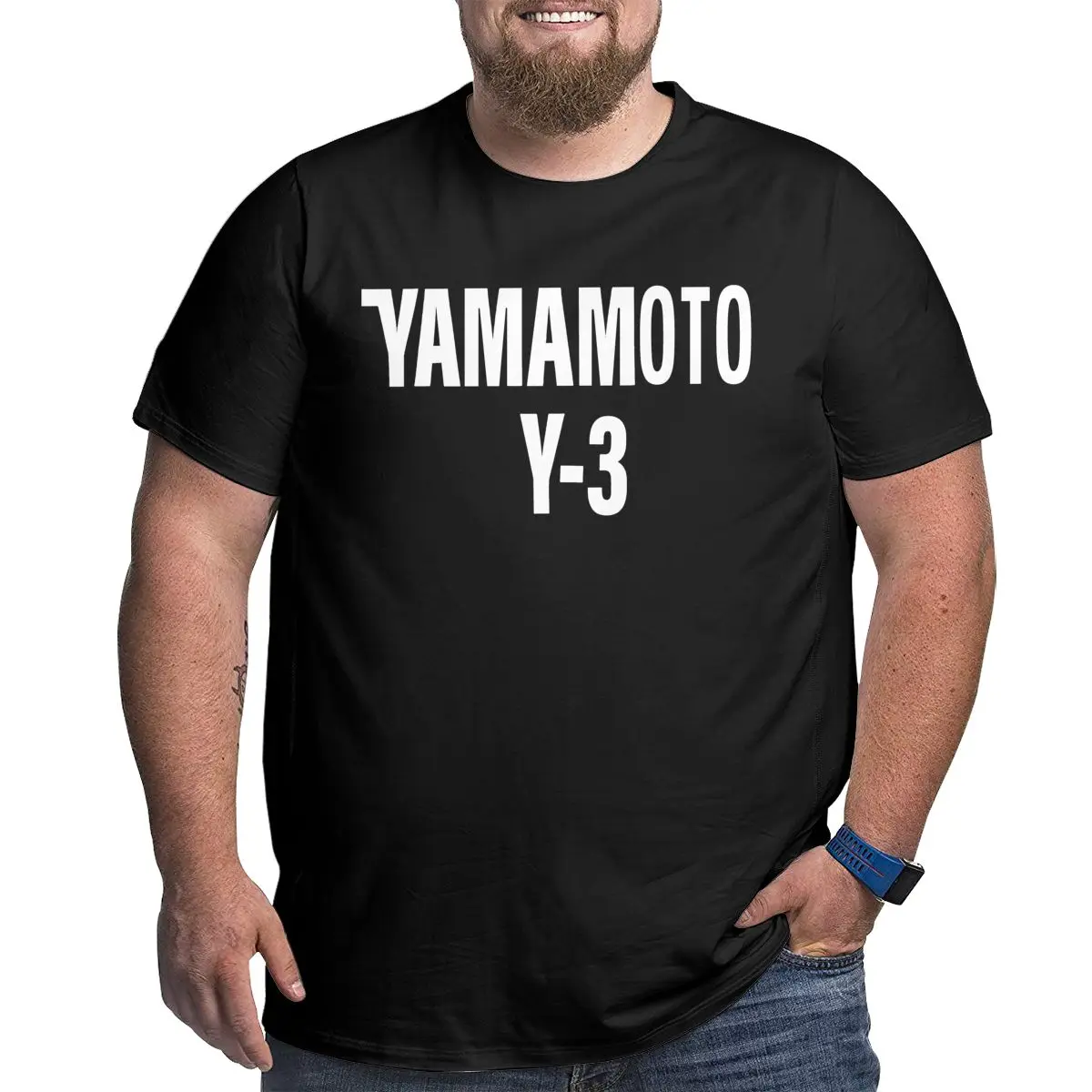 

Leisure loose 3y Men T Shirts Plus Size Oversized Cotton T-shirts for Big Man Black Summer Short Sleeves Clothes Tops