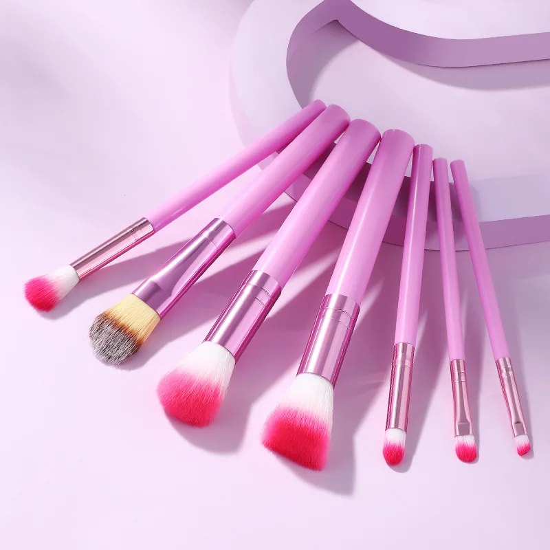 

7 PCs Makeup Brush Professional Brush Set Powder Eye Shadow Blending Eyeliner Eyelash Eyebrow Makeup Beauty Makeup Brush