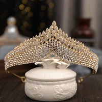 the new rhinestone crownsuper fairy bride simple forest wedding headdress princess birthday party crown accessories