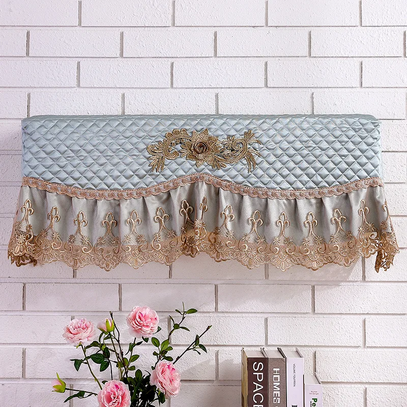 

European Style Quilted Cotton Air Conditioner Cover Indoor Wall Mounted Home Dustproof Air Conditioner Protective Cover ZH395