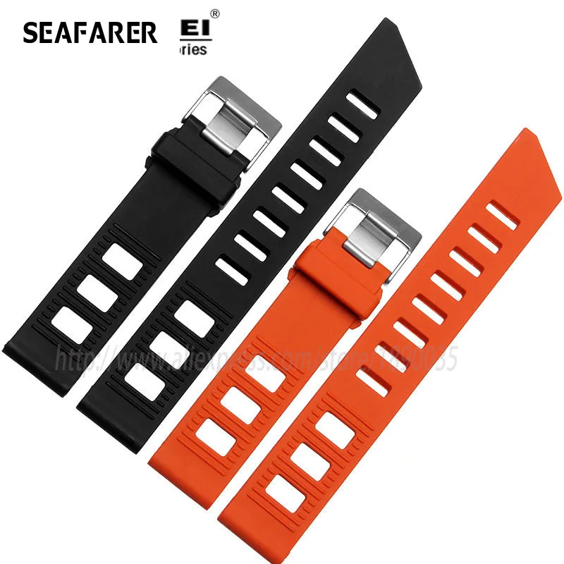 

Wristband For SNE498/SRPC63J1/SNE497J1 Silicone Watch Band 20mm 22mm Black Blue Orange Waterproof Rubber Bracelet