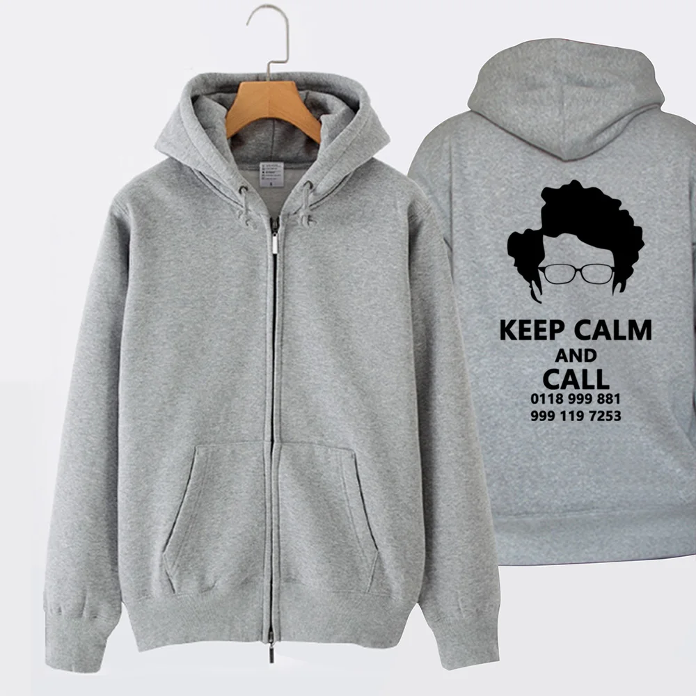 Потрясающая флисовая куртка с капюшоном и надписью Keep Calm And Call аварийная служба