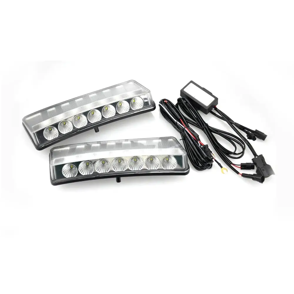 Дневные ходовые светильник светодиодсветодиодный 2 шт. дымчатые линзы или