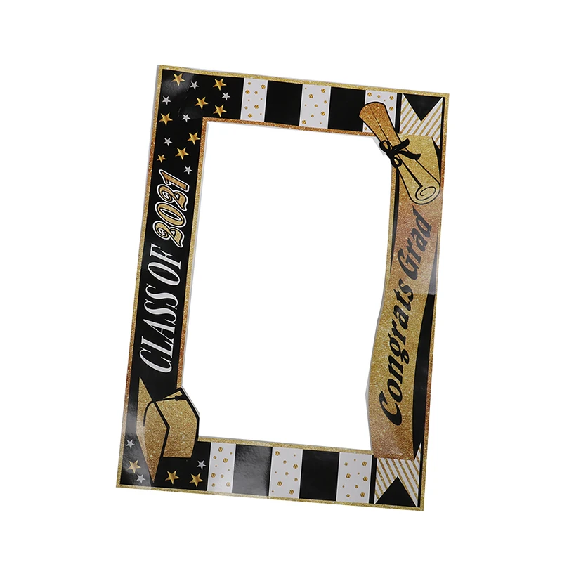 

1 шт. цвета: черный, золотистый, Выпускной рамка Выпускной вечерние реквизит для фотографии Выпускной надевается через голову;