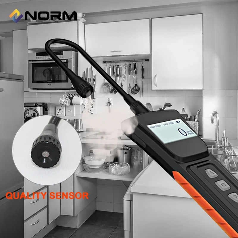 Детектор Утечки Газа с автоматической сигнализацией Norm для газа метана