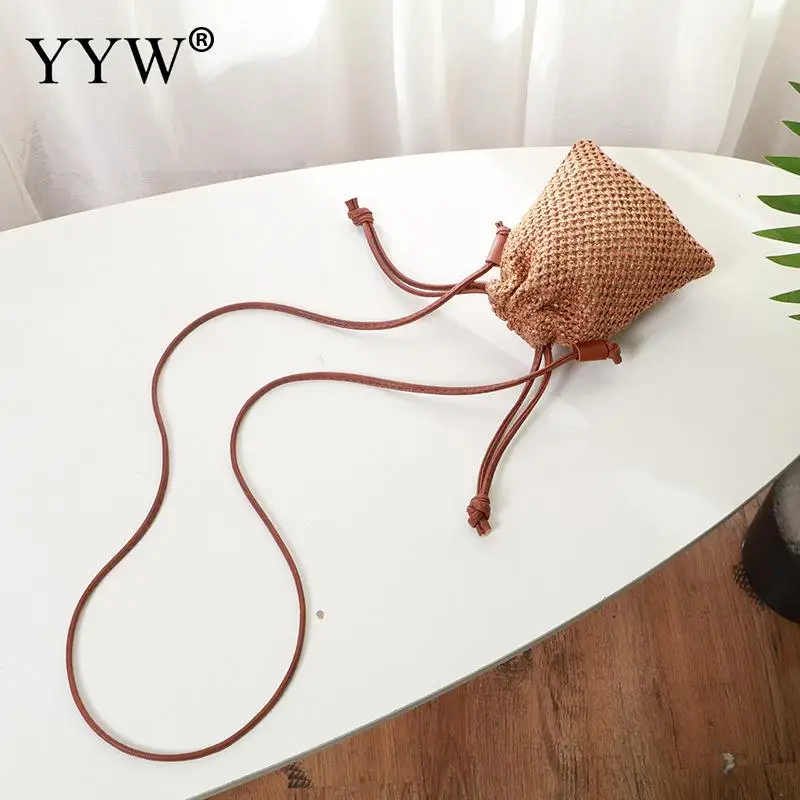 Женская сумка 2020 модная плетеная мессенджер на шнурке плечо мужская женские