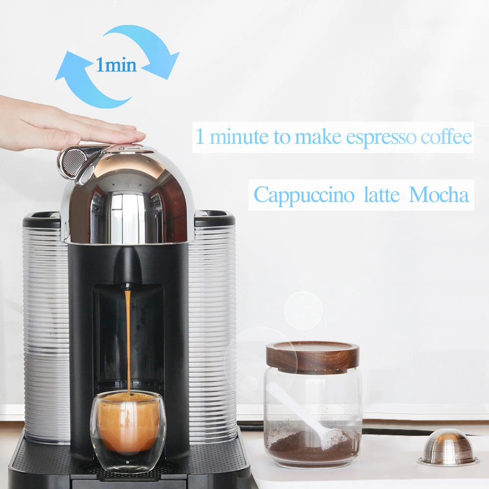 Наполняемые капсулы для кофе из нержавеющей стали Nespresso Vertuo Vertuoline GCA1