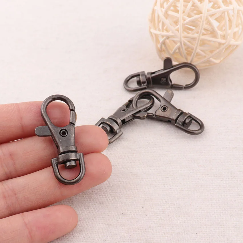 15 шт. 8 мм металлический поворотный замок карабин застежки сумка кошелек ремень