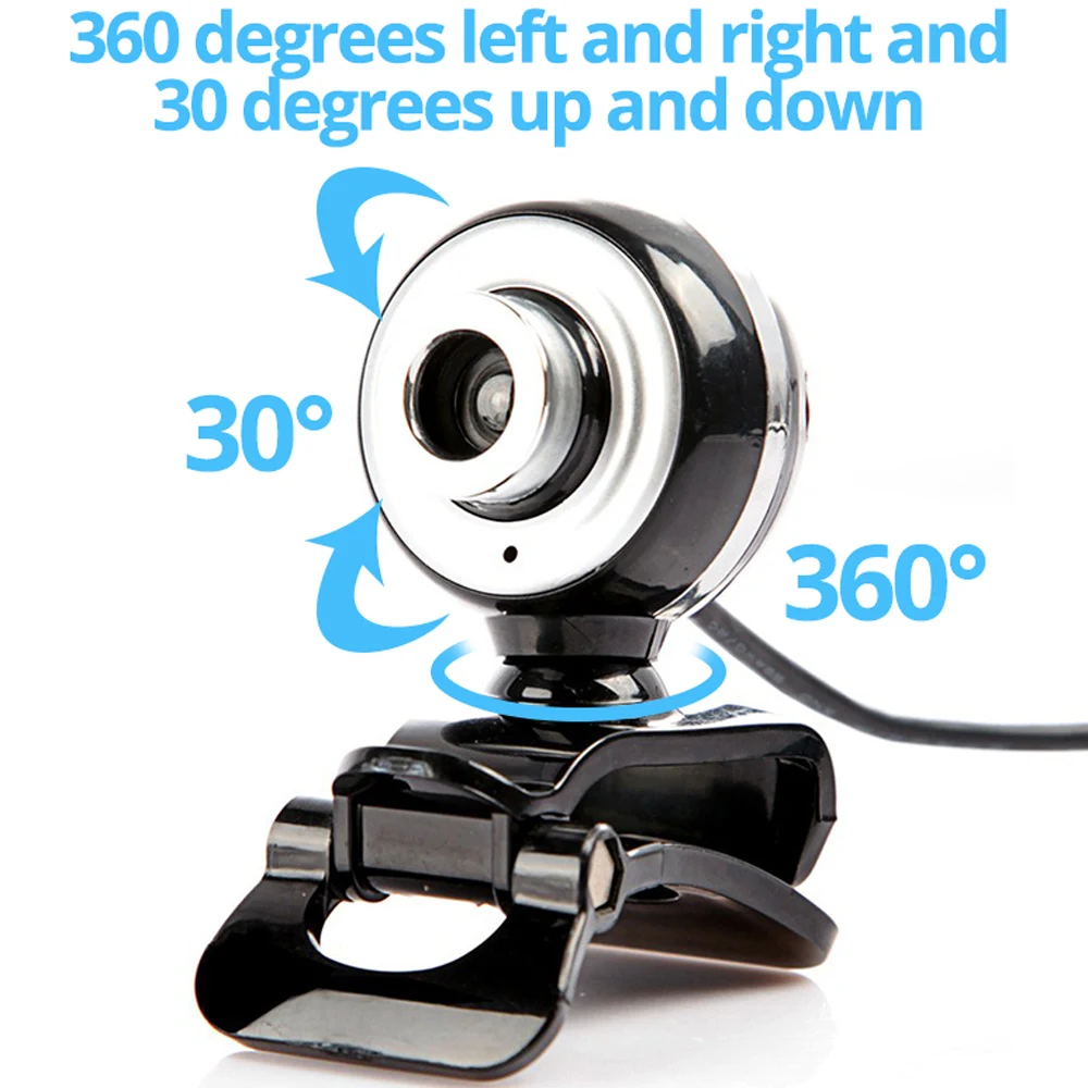 Webcam USB 2.0 HD Web Camera 360 Degree 16M Megapixel with Microphone for Laptop Desktop Mini High Quality | Компьютеры и офис