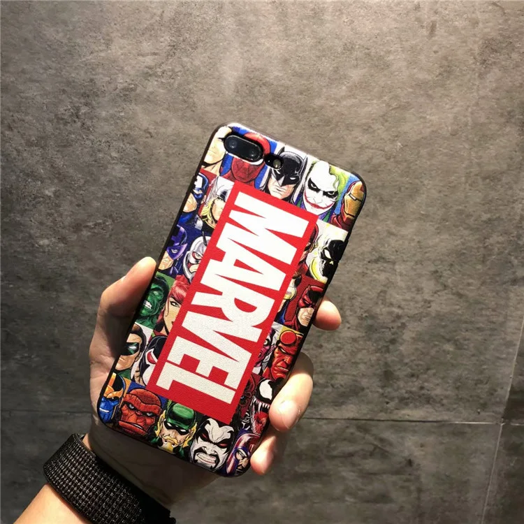 1 Для iPhone 11 Pro 7 8 6s Marvel hero Мстители чехол для телефона для iPhone 11 Pro Max X XS 6 6s 7 8 Plus Мягкий силиконовый чехол - Цвет: 1