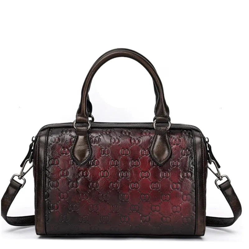 Новый ретро портфель деловая сумка на плечо из натуральной кожи для ноутбука