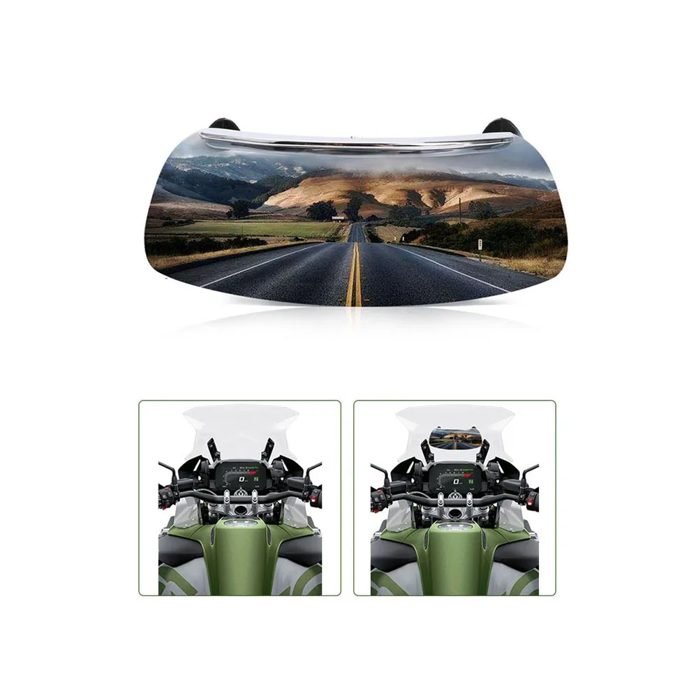 

Универсальные модифицированные аксессуары для мотоциклов, угол обзора 180 °, без слепых зон, зеркало заднего вида, скутер ADV, уличный автомоби...