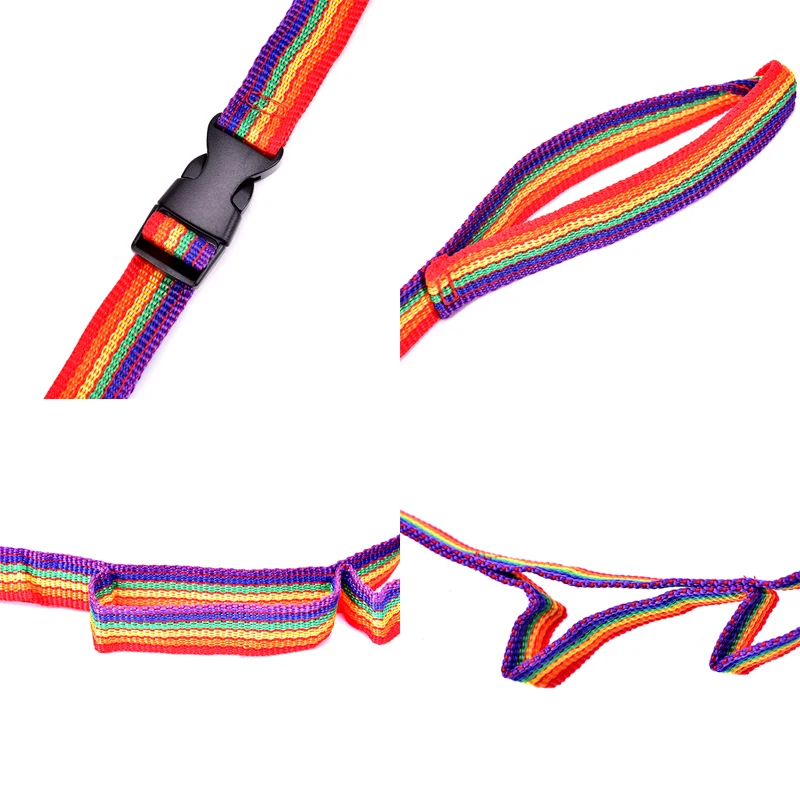 

Multifunctional Camping Hanging rope Colorful Rope Rainbow Tent Cup Hang Lamp Hang Outdoors Clothes Line Weave Bring