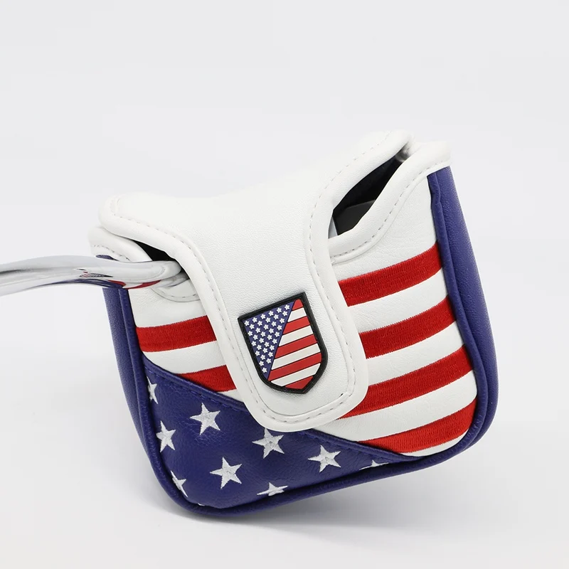 США Amarica чехол для головы в виде клюшки гольфа головные уборы кожаный магнитный