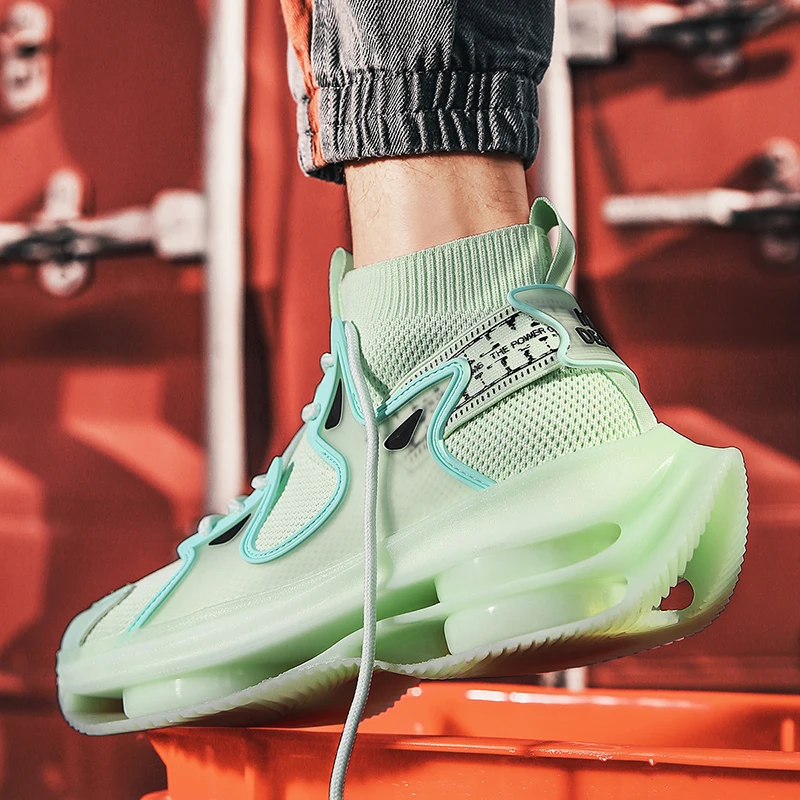 Модные беговые кроссовки Flyingg Line для мужчин Высококачественная дышащая