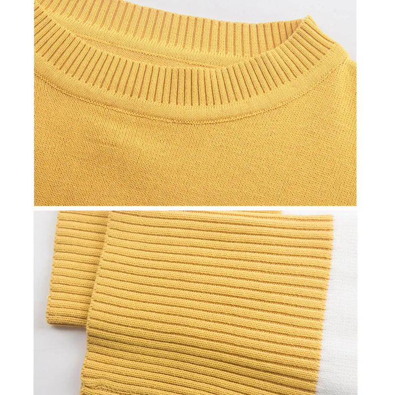 Lossky Женский вязаный пуловер свитер в полоску с длинным рукавом женский длинный