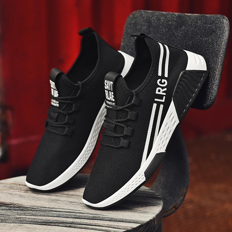 

New Fashion Men's Casual Shoes Spring 2020 Mesh Breathable Men's Sneakers Lightweight Comfortable Shoes tenis femininoY310