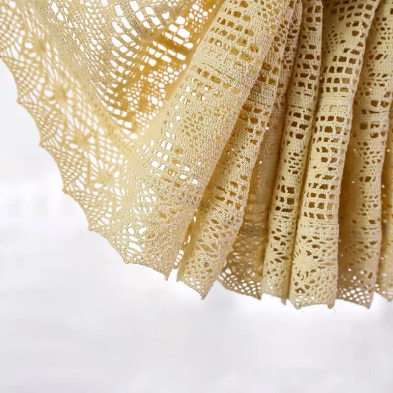 Шторы в американском стиле ручной работы с хлопковой нитью вязаные крючком