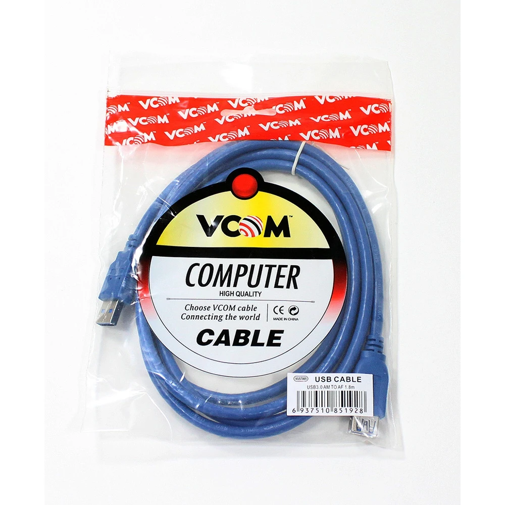 Кабель VCOM USB3.0 AM-AF 1.8M VUS7065-1.8M | Компьютеры и офис