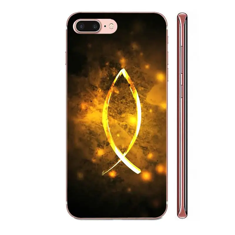 ТПУ чехол для телефона Huawei Honor Mate 7 7A 8 9 10 20 V8 V9 V10 V30 P40 G Lite Play Mini Pro P Smart Jesus Christian Fish