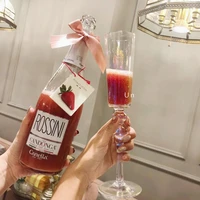 streamer rainbow champagne glass crystal glass sparkling wine dessert wine glass nordic style light luxury goblet