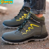 mens and womens work safety shoes 2021 new suitable for outdoor steel toed anti smashing and anti piercing protective