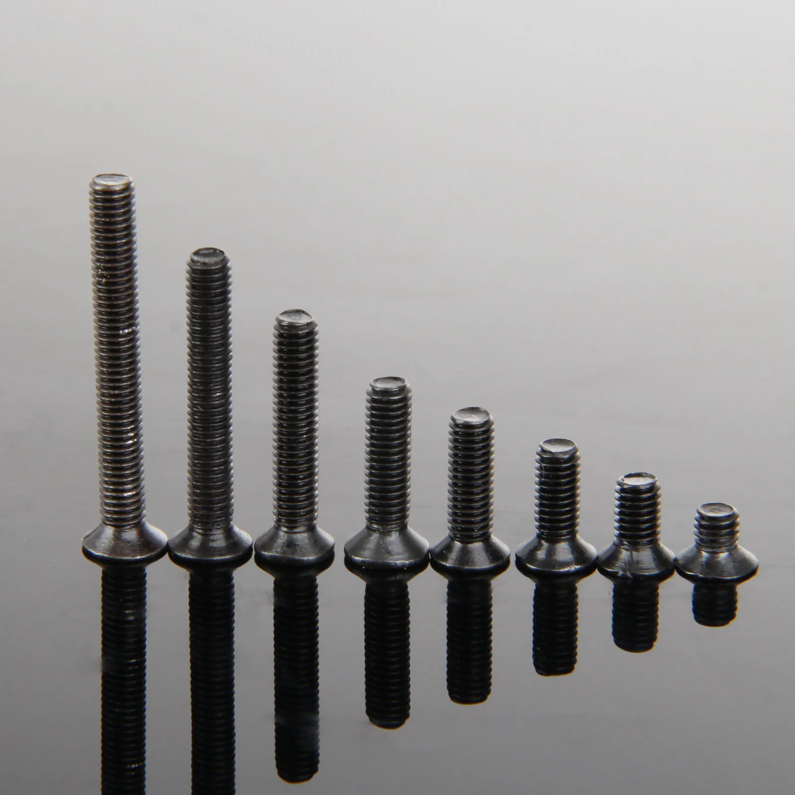 

200P M3 4-25mm Black Carbon Steel Phillips Screws Set Allen Hex Socket Countersunk Flat Head Screw Assortment Kit Bolt Fastener