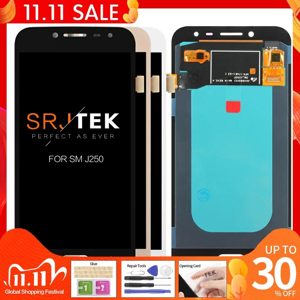 

Screen Replacement For Samsung Galaxy J2 pro 2018 J250 J250F AMOLED LCD Display Touch Digitizer Glass Assembly