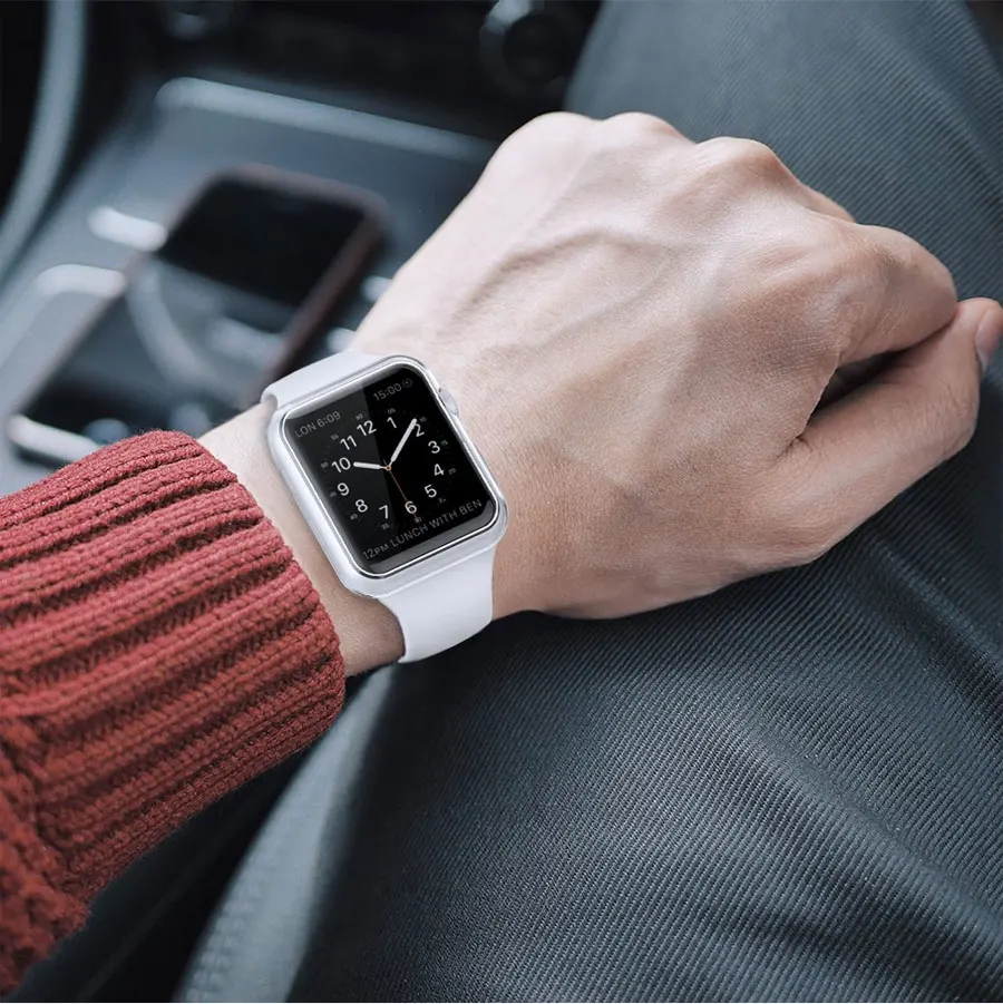 Чехол s для apple watch 4 Чехол iWatch 4 5 44 мм 40 мм 42 мм 38 мм водонепроницаемый ультратонкий защитный чехол для экрана для Ремешки для наручных часов 5 4 3 2