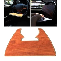 steering wheel tray compatible with tesla model 3 y 2021 food tray wooden table for eating computer snack lunch drinking parts