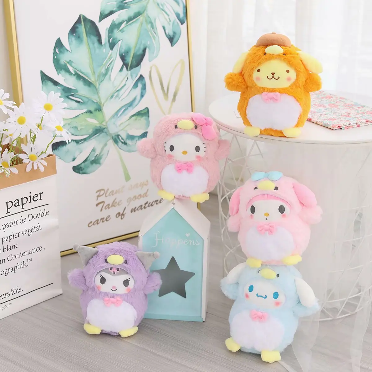 Cinnamoroll Pom Purin Melody KT cat плюшевые игрушки kawaii трансформирующее животное мягкая кукла