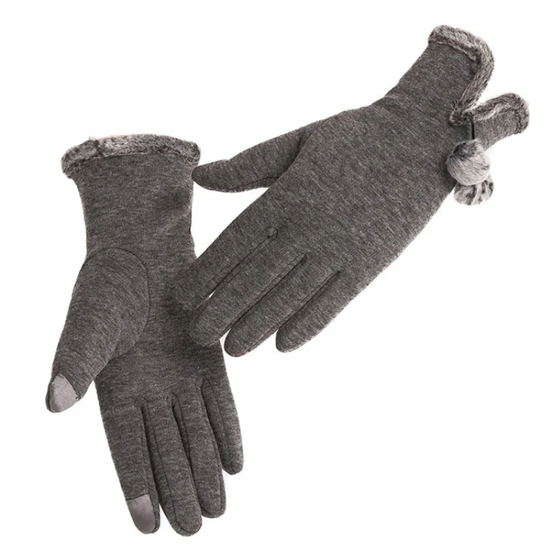 

Winter Gloves Women Warm Full Finger Gloves for Sport Cycling Touch Screen Cotton Gloves