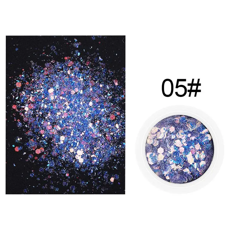 Блестки для дизайна ногтей лазерные градиентные блестки блестящая цветная пудра