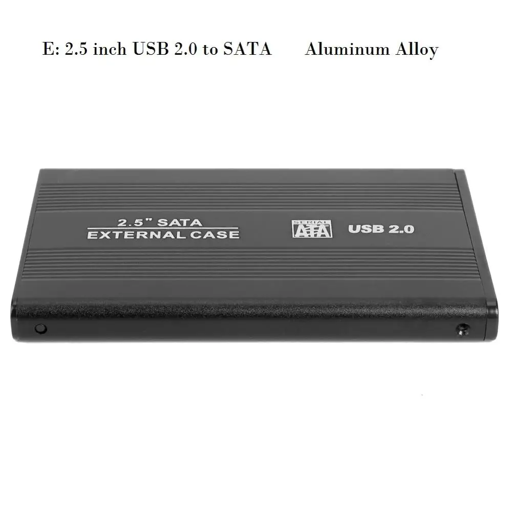 2,5/3,5 дюймов HDD SSD чехол SATA для USB 3,0 2,0 адаптер 5 Гбит/с Корпус жесткого диска для Windows Mac OS поддержка 2 ТБ HDD диск - Цвет: E
