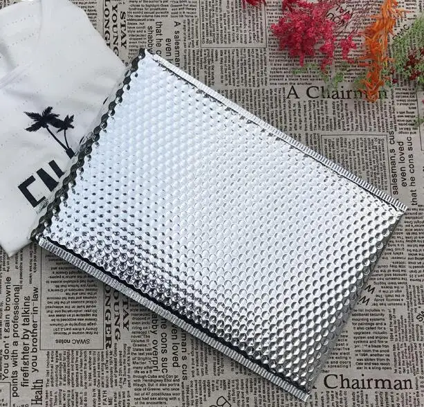 5 размеров 40 шт Серебряный Мягкий доставка конверт металлический пузырчатый