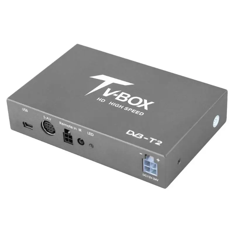 VODOOL автомобильный мобильный DVB-T2 цифровая ТВ коробка мини HD ТВ приемник сигнала тюнер для автомобиля DVD видео мультимедийный плеер системы с антенной