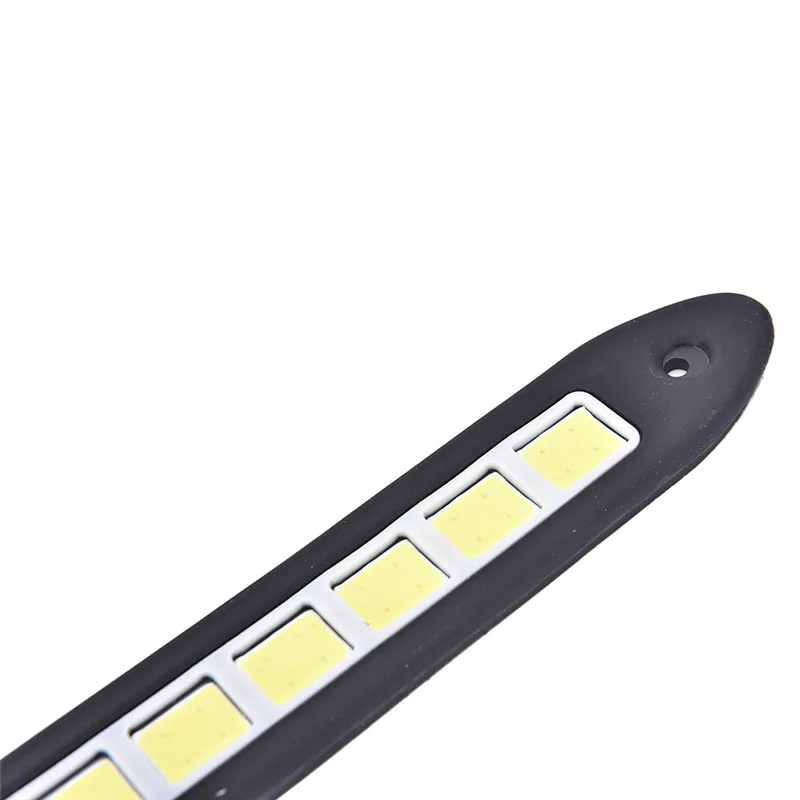 

New 2pcs 20W Waterproof Car LED 12V Daytime Running Light DRL Fog COB Strip Lamp